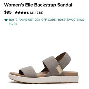 KEEN Women's Lightweight Elle Backstrap Regular Sandal, 11